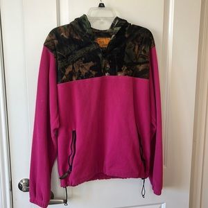 Womens Camo/pink hoodie